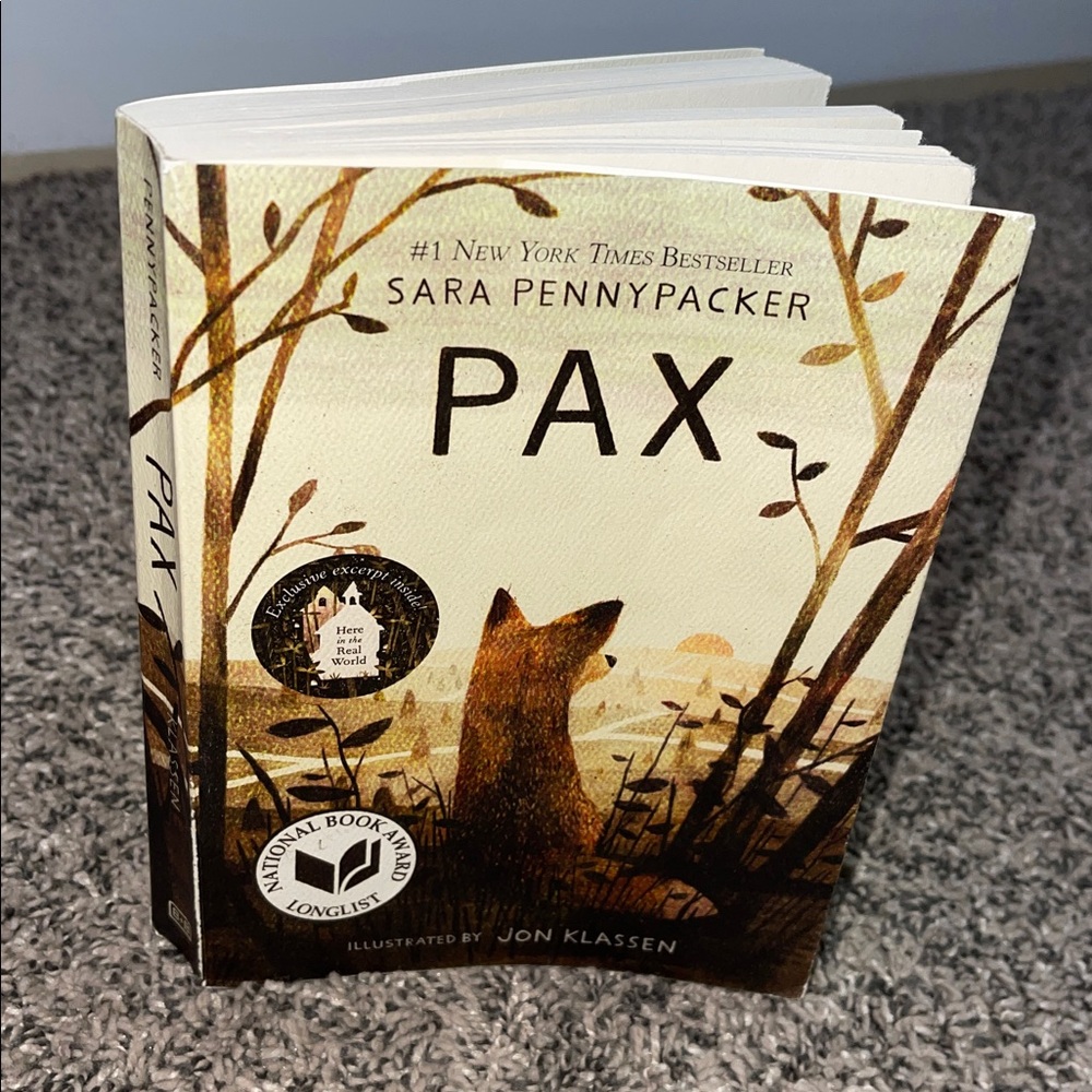 Book: Pax Sara Pennypacker ages 8-12 kids book fun reading homeschool elementary